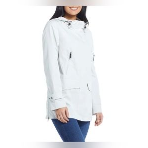 Ellen Tracy Water repellent Hooded Parka, Stone